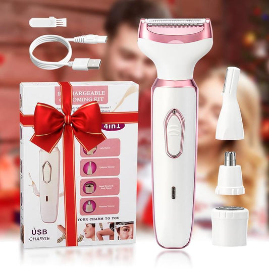 🎁Komfortabler 4-in-1-Elektro-Damenrasierer