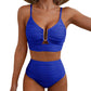 Damen Push-Up Bikini mit hoher Taille
