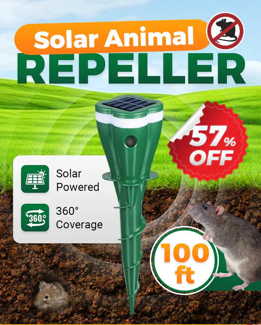 ☘️ Solarbetrieben wasserdicht Schraube Mole Abwehrmittel