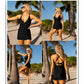 🌷Offre de vacances 50 % de réduction 👙Maillot de bain dos froncé en V profond