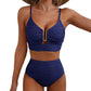 Damen Push-Up Bikini mit hoher Taille