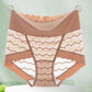 Culotte taille haute confortable et respirante en dentelle sans coutures