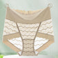 Culotte taille haute confortable et respirante en dentelle sans coutures