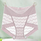 Culotte taille haute confortable et respirante en dentelle sans coutures
