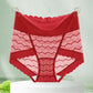 Culotte taille haute confortable et respirante en dentelle sans coutures