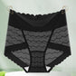 Culotte taille haute confortable et respirante en dentelle sans coutures