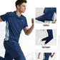 🏆50% RABATT🌀Zweiteiliges Sport-Set für Herren: Kurzarm-T-Shirt & Lange Hose