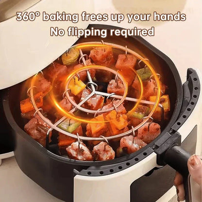 Kostenlose Verbrühschutzhandschuhe für begrenzte Zeit🥩Vertikaler Grillrost für Heißluftfritteusen