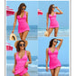 🌷Offre de vacances 50 % de réduction 👙Maillot de bain dos froncé en V profond