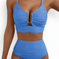 Damen Push-Up Bikini mit hoher Taille