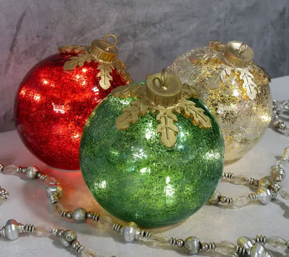 🔥Black-Friday-Mega-Angebot – 50 % Rabatt!🎅Glastischplatten-Weihnachtsschmuck【3 Stück】🔔🎁