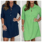 💕Hot Sale 55% off💝Women’s Summer Plus Size Shirt Dress