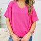 💥 T-shirt d'été à col en V pour femme, style confort ultime