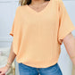 💥 T-shirt d'été à col en V pour femme, style confort ultime
