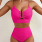 Damen Push-Up Bikini mit hoher Taille