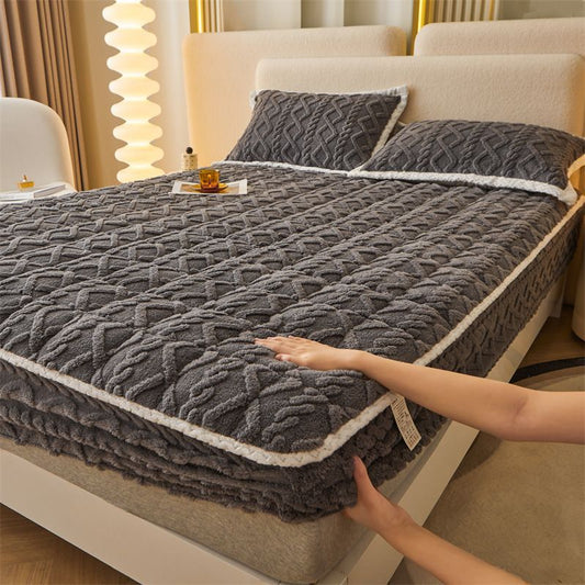 ⏳ Letzter Tag: 50 % auf das gesamte Sortiment!❄️🛌Wärmendes Flanell-Spannbetttuch - Aus weichem Baumwoll-Flanell mit hoher Taschenhöhe & rutschfesten Gummizügen für Komfort zu jeder Jahreszeit