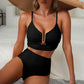 Damen Push-Up Bikini mit hoher Taille