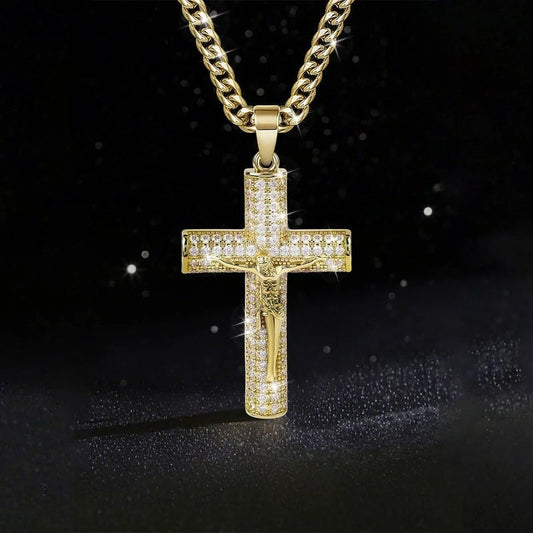 🏆 ✝️Jesus-Kruzifix-Anhänger-Halskette