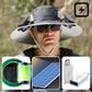 💥Sonnenschutz-Fischerhut mit 2 abnehmbaren Solar-Fächern💥💥Befristetes Angebot: 50% Rabatt auf Bestellungen