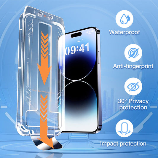 💥Limited time 50% off🔥 iPhone Tempered Anti-Peeking Screen Protector - No Bubbles No Dust