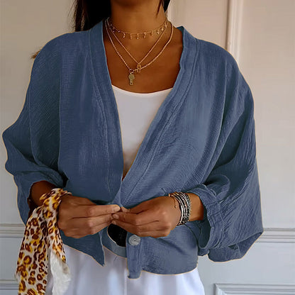 Cardigan d'été pour femme à manches chauve-souris