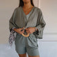Cardigan d'été pour femme à manches chauve-souris