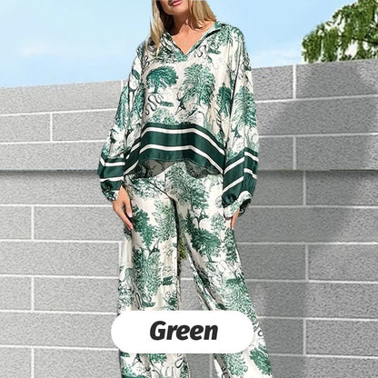 💥53% off for a limited time💥😍🌿The printed, loose-fitting suit for women in plus sizes💋.