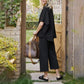 💫Vente chaude d'été💃Ensemble de pantalons larges à manches 3/4 pour femme 