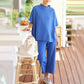 💫Vente chaude d'été💃Ensemble de pantalons larges à manches 3/4 pour femme 