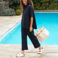 💫Vente chaude d'été💃Ensemble de pantalons larges à manches 3/4 pour femme 