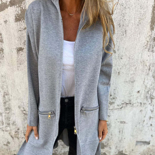 ✨Hot Sale 60% OFF✨ Casual Fashion Long-Sleeve Zip-Up Hooded Sweatshirt Jacket