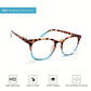 Lunettes de lecture sexy à imprimé léopard et dégradé anti-lumière bleue pour femmes 