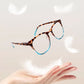 Lunettes de lecture sexy à imprimé léopard et dégradé anti-lumière bleue pour femmes 
