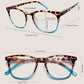 Lunettes de lecture sexy à imprimé léopard et dégradé anti-lumière bleue pour femmes 