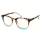 Lunettes de lecture sexy à imprimé léopard et dégradé anti-lumière bleue pour femmes 