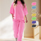 Damenmode Lockeres Freizeit-T-Shirt und Hosen-Set