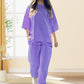 Damenmode Lockeres Freizeit-T-Shirt und Hosen-Set