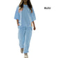 Damenmode Lockeres Freizeit-T-Shirt und Hosen-Set