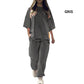 Damenmode Lockeres Freizeit-T-Shirt und Hosen-Set