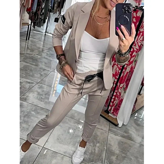 ✨Hot Sale 50% OFF✨New Casual Chic Women's Suit Set👗| Elevate Your Effortless Elegance!💖