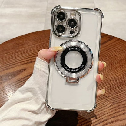 🔥Limited Time 60% OFF🔥Magnetic Lens Protective Phone Case with Stand