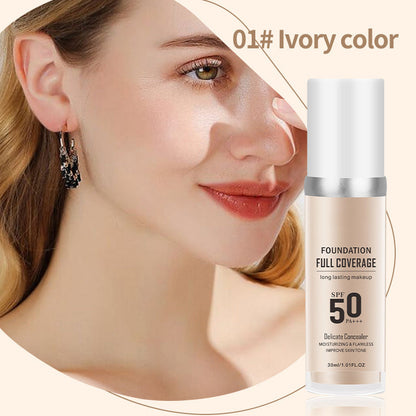 🔥NEW YEAR PROMOS - 50% OFF🔥Long-Lasting Flawless Coverage Moisturizing Foundation
