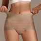 Culotte taille haute confortable et respirante en dentelle sans coutures