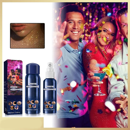 ⏳Durée limitée -50 %💥Spray waterproof à paillettes pour cheveux et vêtements lors des fêtes sur scène