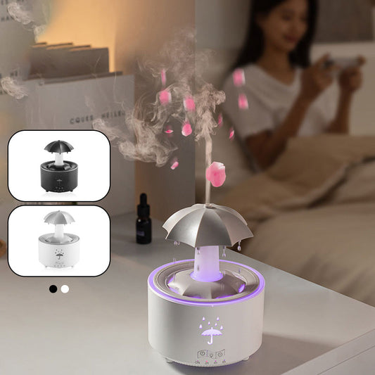 🌈Humidificateur d'aromathérapie avec 7 couleurs de gouttes de pluie rotatives✈️Livraison gratuite