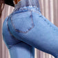 🌸🌼Frühjahrsaktion 55% RABATTStretch-Schlagjeans mit hoher Taille