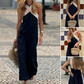 💕Frühlingsangebote 54 % RABATT💕Damen ärmelloses Maxikleid mit Neckholder