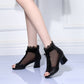 🔥Heißer Verkauf – 50 % Rabatt🔥Lässige Mesh-Sandalen mit offener Zehenpartie für Damen