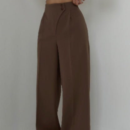Pantalon droit tendance, décontracté et polyvalent