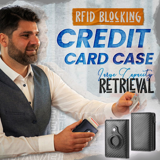 🔥2025 Vente chaude 🔥Porte-cartes de crédit bloquant RFID (cuir véritable haut de gamme) 